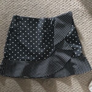 Polo Ralph Lauren Black and White Dotted Golf Mini Skort